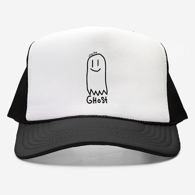 ghost trucker hat