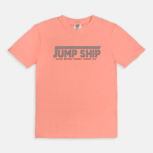 js checkered tee